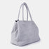 Bolso shopper de piel serraje gris Aurora