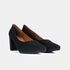 Zapatos de tacón de piel negro Tabata