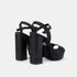 Zapatos de fiesta de tacón mujer negro María