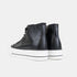 Zapatillas alta con cordones de PU negras Constance