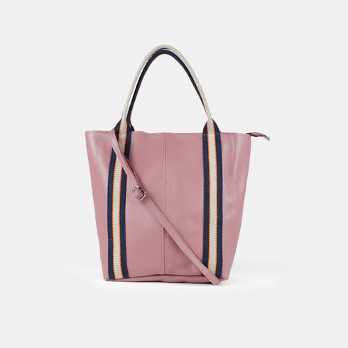 Bolso tote de piel para mujer rosa Selena