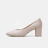 Zapatos de tacón de piel nude Tabata