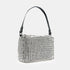 Bolso de mano de fiesta con piedras glamurosas plata Kelly