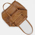 Bolso shopper para mujer de piel para personalizar marrón Amy