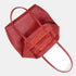 Bolso shopper para mujer de piel para personalizar rojo Amy