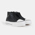 Zapatillas alta con cordones de PU negras Constance
