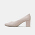 Zapatos de tacón de piel nude Tabata