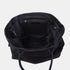 Bolso shopper de piel serraje extensible y personalizable negro Aurora