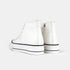 Zapatillas alta con cordones de PU blancas Constance
