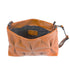 Bolso de bandolera de piel arrugada marrón Cecilia M