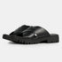 Sandalias de mujer de piel con plataforma negro Matilde
