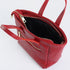Bandolera para mujer de piel con asa de mano rojo Helia