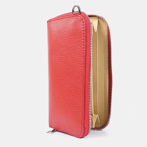 Bolsos para móvil y cartera de piel rojo Cira