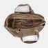 Bolso shopper para mujer de piel serraje con tachuelas khaki Alexandra