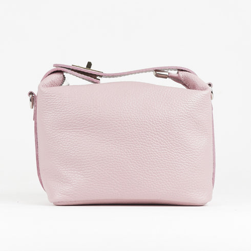 Bolso de bandolera de piel rosa Loli