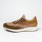 Zapatilla deportiva de hombre piel con cordones marrón Ezra