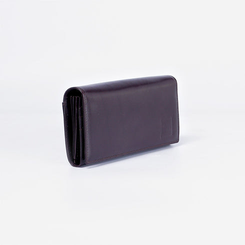 Billetera de piel Vintage Cassia Vino