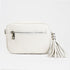 Bolso de bandolera piel con pompón Cristin Primavera Beige