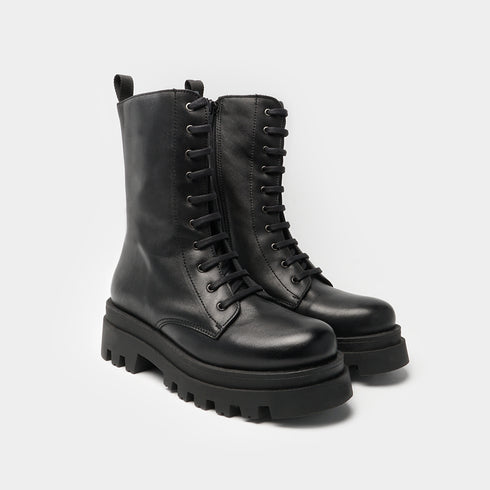 Botas estilo militar para mujer negro O'Neil