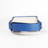 Bolso de mano de piel y rafia para mujer Pandorina Azul Klein