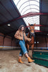 Botines mujer de serraje camel Abby