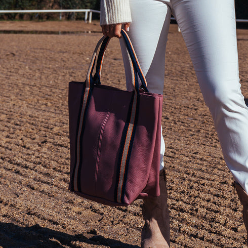 Bolso tote de piel para mujer rosa Selena