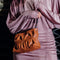 Bolso de bandolera de piel arrugada marrón Cecilia S