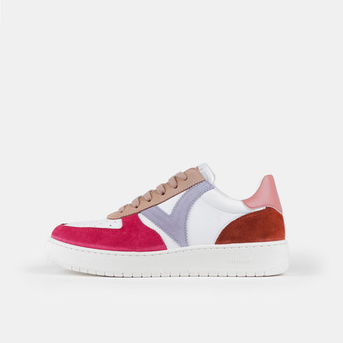 Zapatillas deportivas de piel mujer multicolor Madrid Victoria