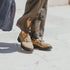 Mocasines de piel con plataforma taupe Abril