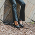 Zapatos de tacón de piel negro Tabata