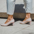 Zapatos de tacón 6.5cm de piel nude Tania