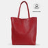 Bolso shopper para mujer de piel para personalizar rojo Amy