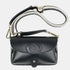 Bolso de bandolera porta móvil de piel Pili negro