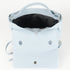 Mochila de piel para mujer celeste Bora
