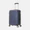 RAYKONG Mala de Viagem Média ABS 66x43x25cm | 71L | 24 Polegadas | até 23kg semirrígida - Azul Marinho