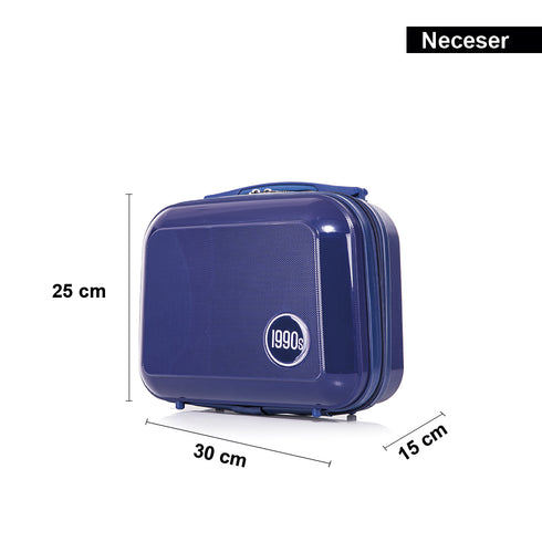 Neceser de viaje 25cm de polipropileno azul Steven