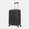 RAYKONG Mala de Viagem Média ABS 66x43x25cm | 71L | 24 Polegadas | até 23kg semirrígida - Preto