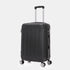 RAYKONG Mala de Viagem Média ABS 66x43x25cm | 71L | 24 Polegadas | até 23kg semirrígida - Preto