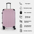 Maleta de viaje extensible XS-51cm-10kg / S-55cm-15kg de ABS Kike Rosa Claro