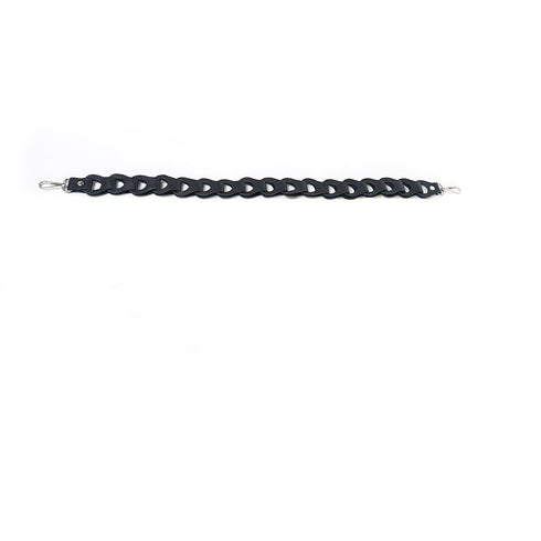 Bolso de bandolera piel con pompón Cristin Primavera Negro
