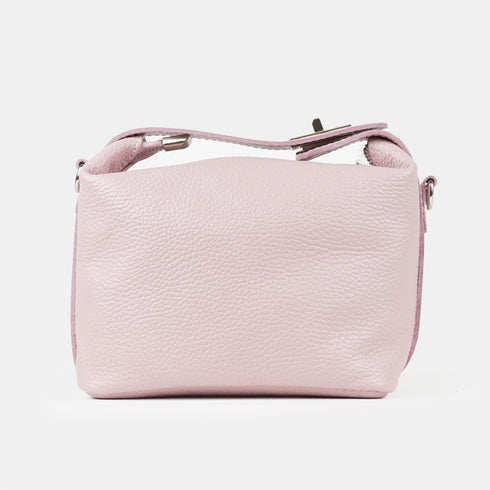 Bolso de bandolera de piel rosa Loli