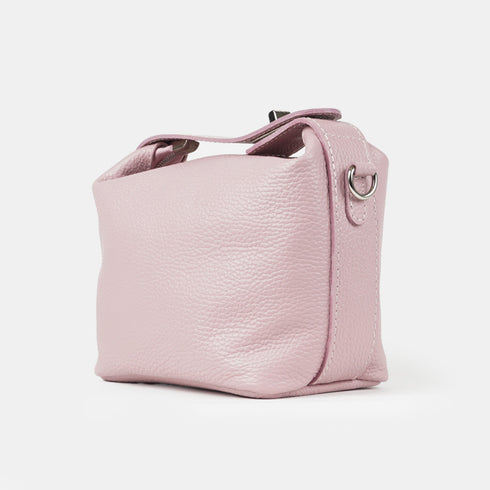 Bolso de bandolera de piel rosa Loli