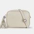 Bolso de bandolera piel con pompón Cristin Primavera Beige