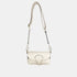 Bolso de bandolera porta móvil de piel Pili beige