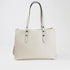 Bolso shopper tote de piel beige Hayley