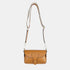 Bolso de bandolera porta móvil de piel Pili Marrón
