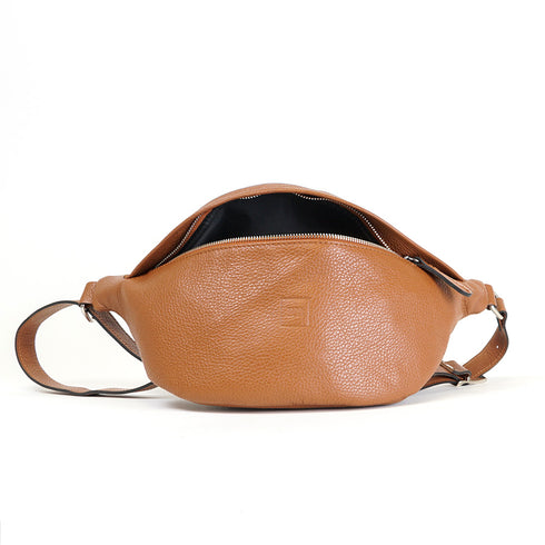 Riñonera de Hombre Piel Marrón Asher
