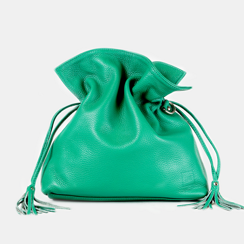 Bolso de bandolera de piel para mujer Acacias Verde